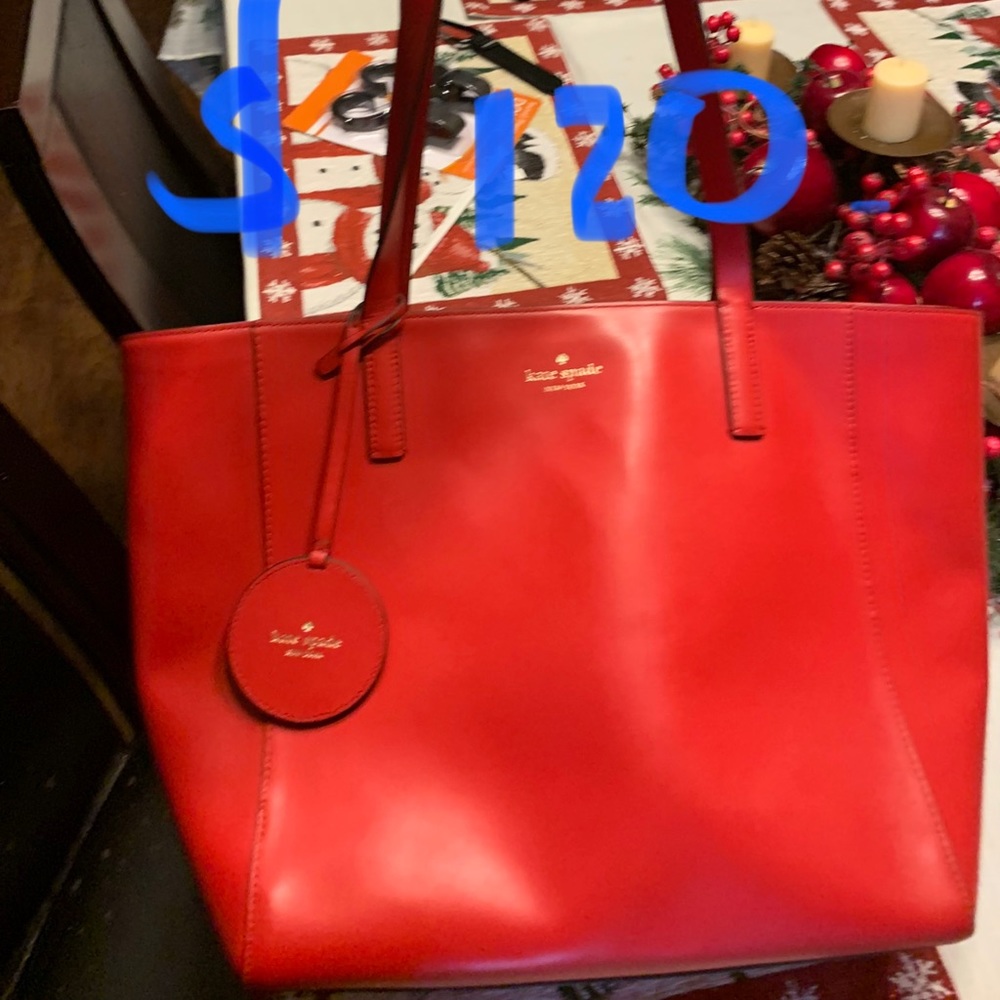 Kate Spade. Red Leather handbag $120